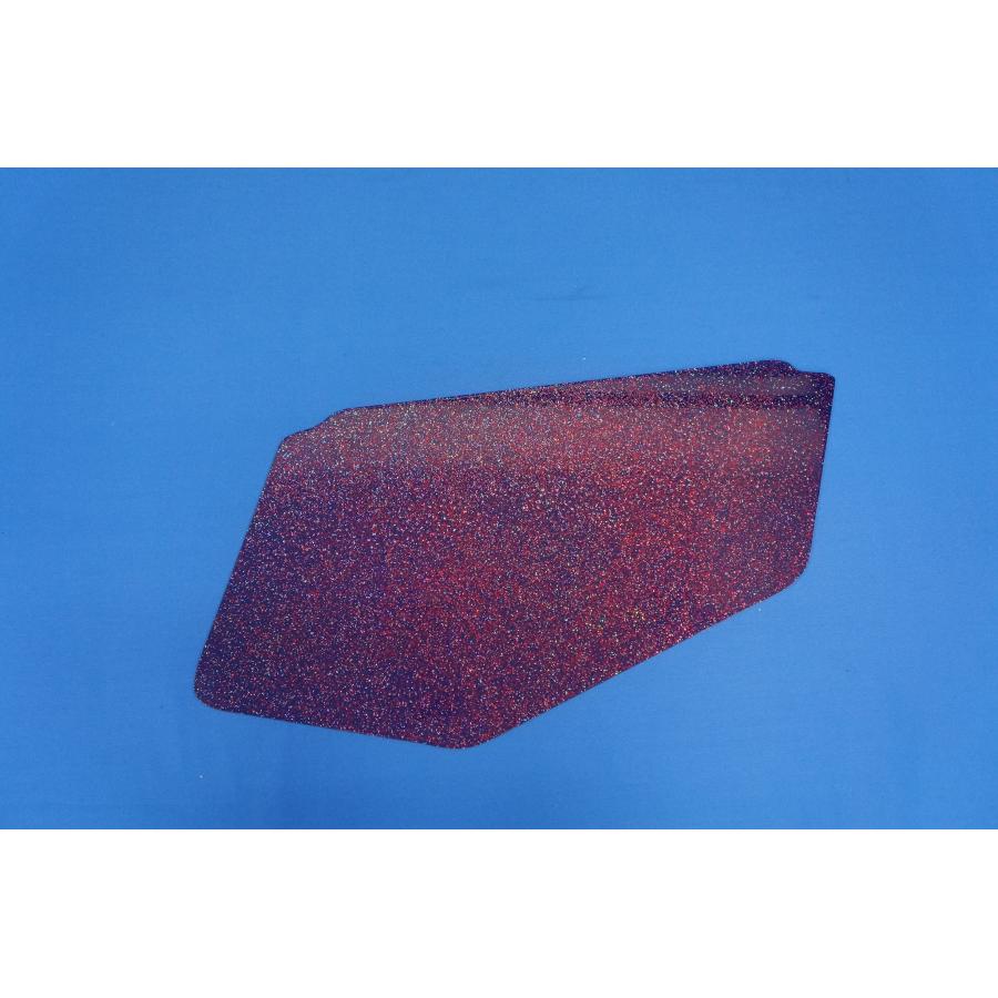 07フォワード用 安全窓ブルー ダブルラメ レッドラメ入り 透明