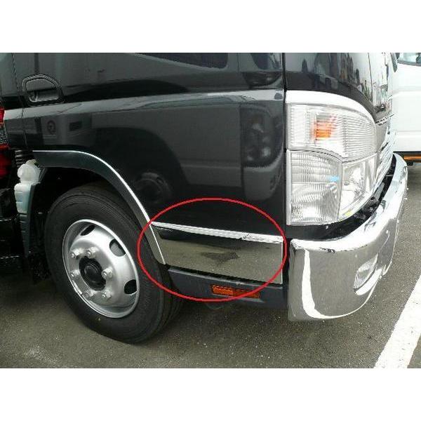 三菱ふそう ブルーテックキャンター標準用 メッキ ドアアンダー