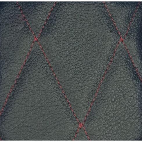 17スーパーグレート用 ダッシュマット 艶消しブラック/赤糸