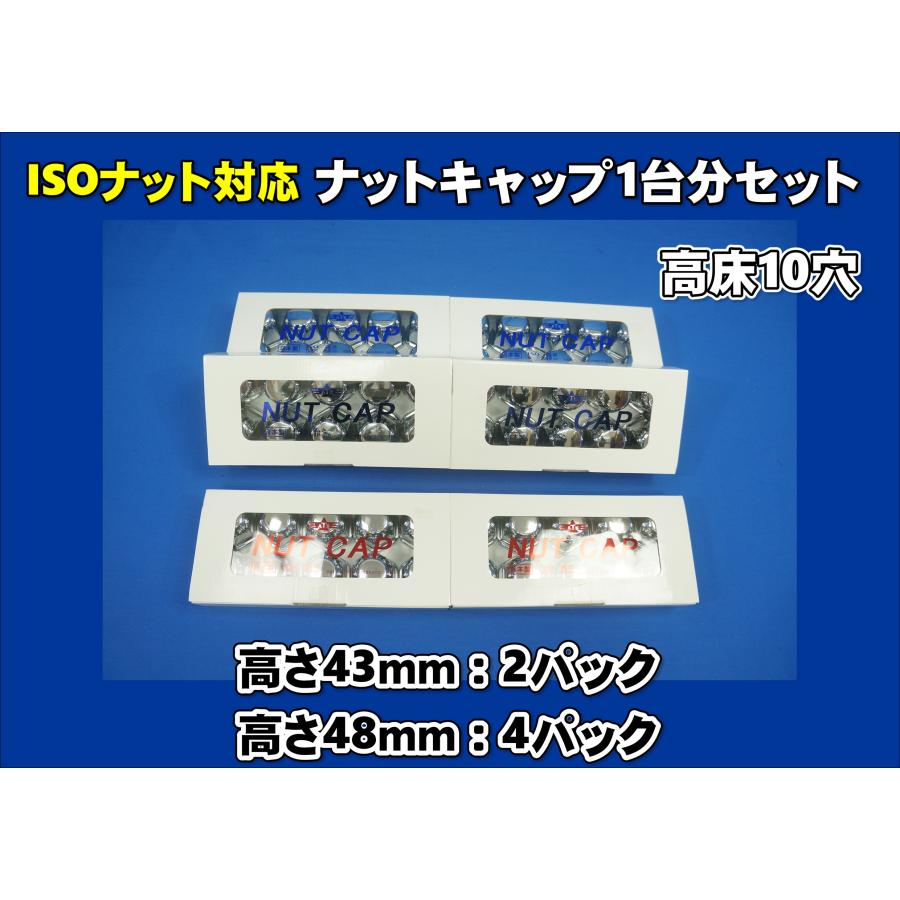 パーフェクトクオン高床用 ISO33mm 10穴 ナットキャップ 1台セット