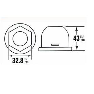 グランドプロフィア低床8穴ナットキャップ1台セット高さF43R48mm