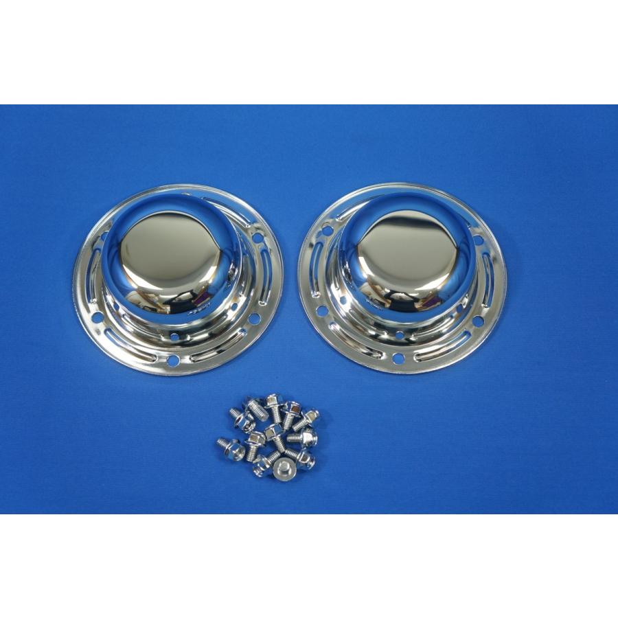 いすゞファイブスターギガ用 フロントメッキ ハブキャップ 2枚