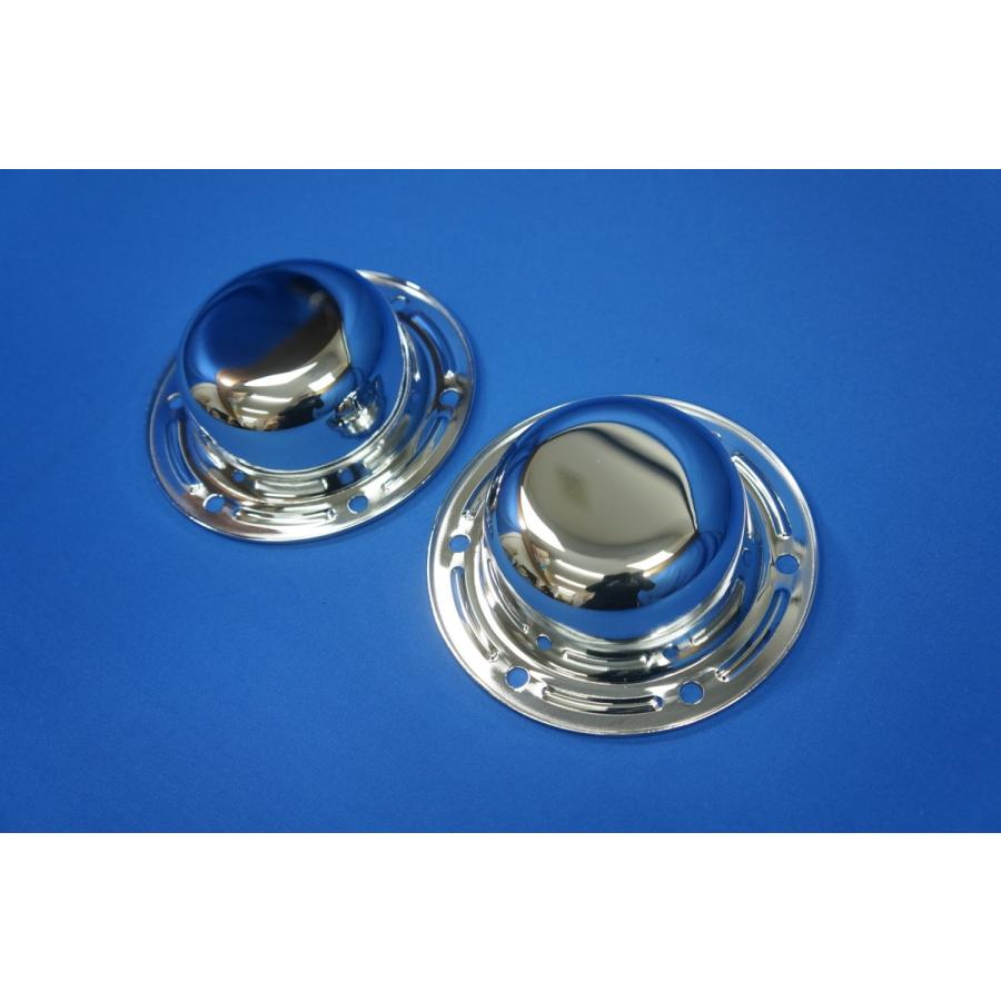 いすゞギガ用 フロントメッキ ハブキャップ 2枚セット ボルト無し