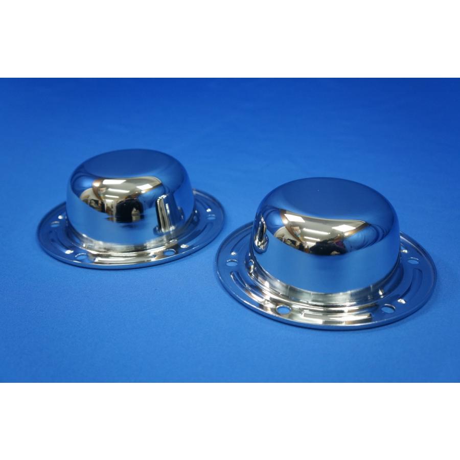 いすゞギガ用 フロントメッキ ハブキャップ 2枚セット ボルト無し