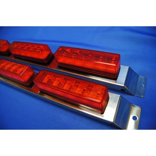 日本ボデーパーツ工業 ヤック製3連車高灯左右セット アンバーレンズ