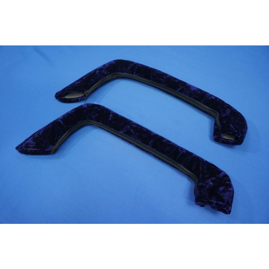 チンチラピラー　ドアハンドルカバー クオン用 ドアハンドルカバー チンチラ ブラック : トラックショップ