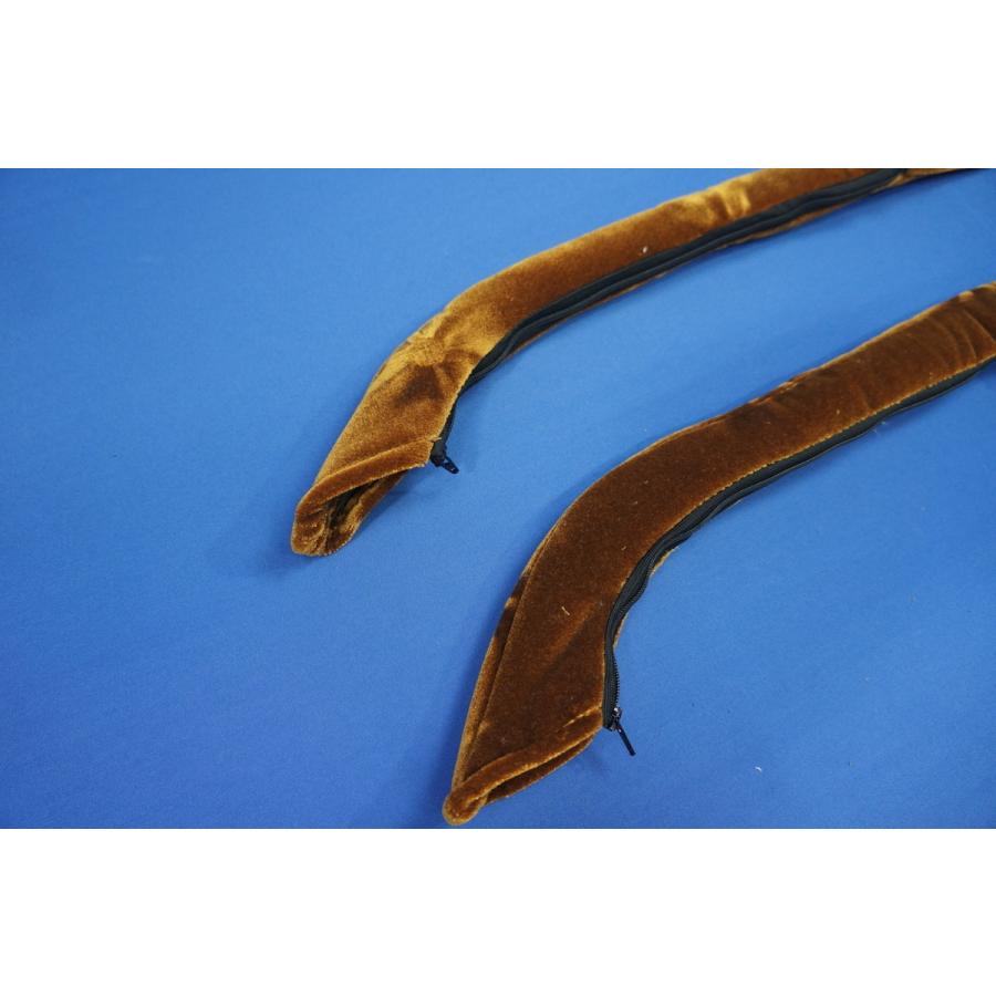 17スーパーグレート用 ドアハンドルカバー モケットフラワー ゴールド