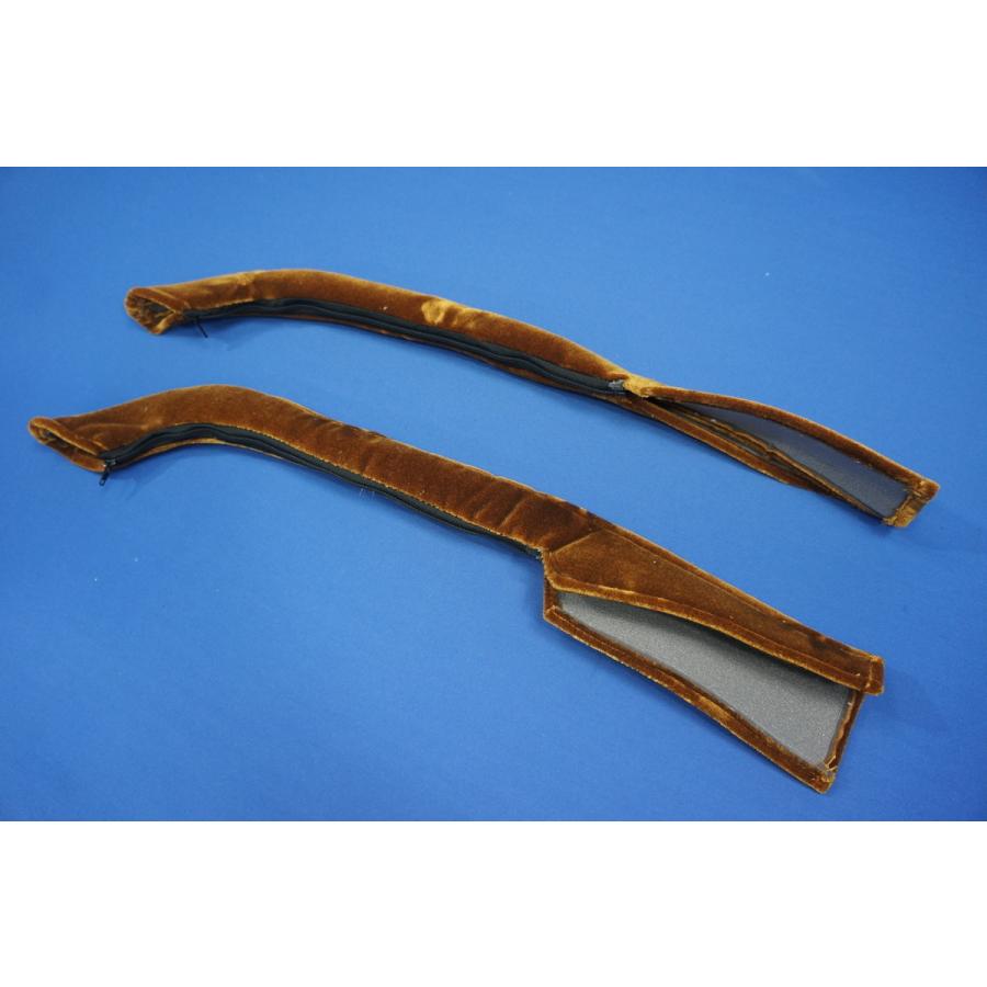 17スーパーグレート用 ドアハンドルカバー モケットフラワー ゴールド