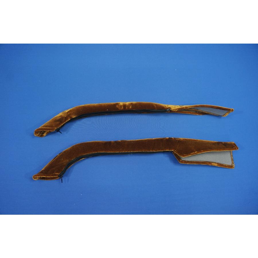 17スーパーグレート用 ドアハンドルカバー モケットフラワー ゴールド