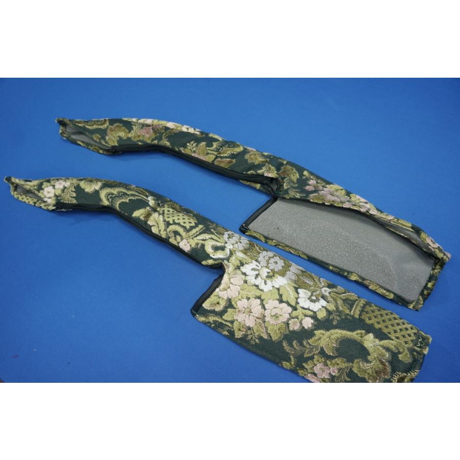 17プロフィア用 ドアハンドルカバー 花かご グリーン : トラック