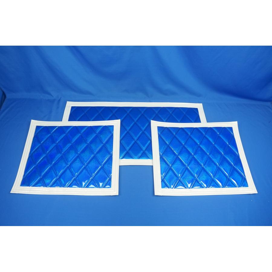 ジェットイノウエ 2ｔ車 泥除け 1台分 青/白 4枚組 デコトラ トラック ジェットイノウエ 2t車 泥除け 1台分 青/白 4枚組 デコトラ