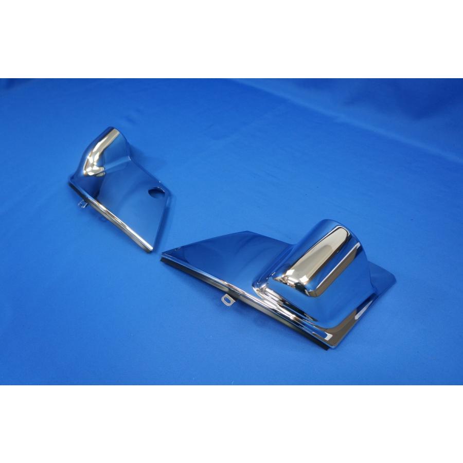 デュトロ標準:ワイドビューピラー車用 メッキミラーブラケットカバー