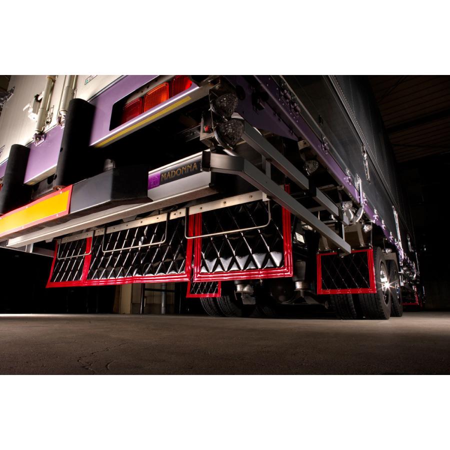 トラック 雅 月光 泥除け 横500mm×縦400mm イエロー/ブラック 2枚