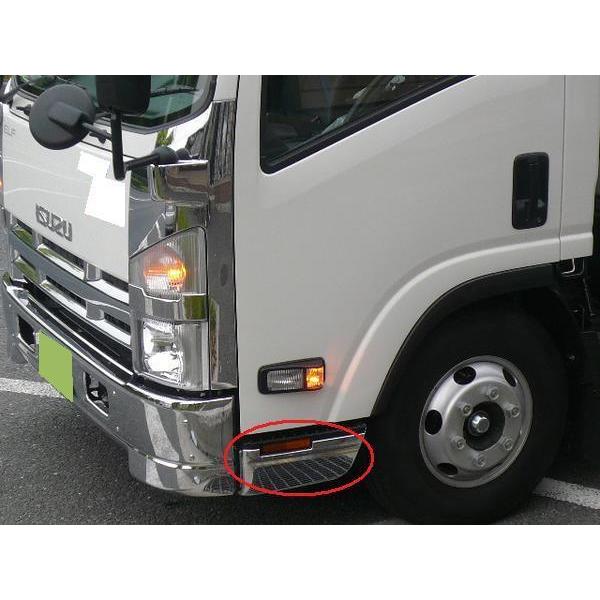 いすゞ（ISUZU） いすゞ07エルフハイキャブ用 メッキステップスカート