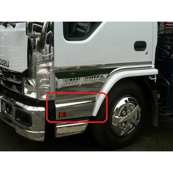 いすゞ（ISUZU） 07エルフローキャブ用 メッキ サイドアンダー