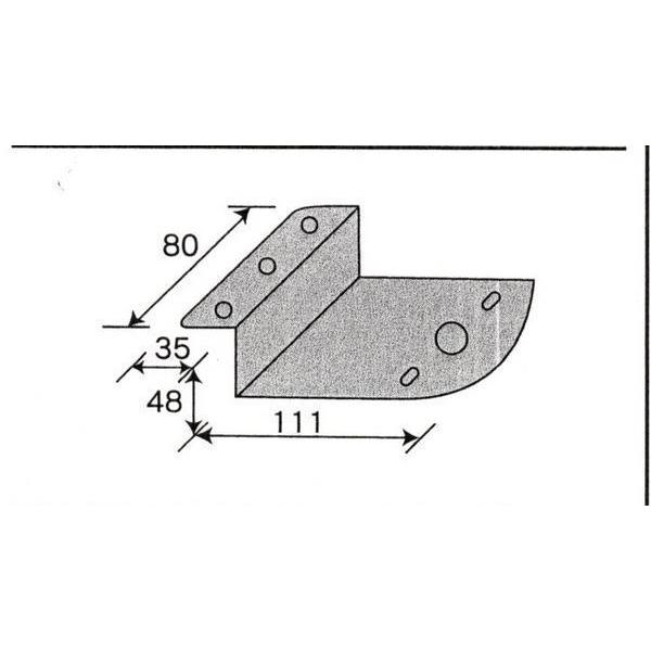 日本ボデーパーツ工業 マーカー取付けステンレスステー 幅広Z型