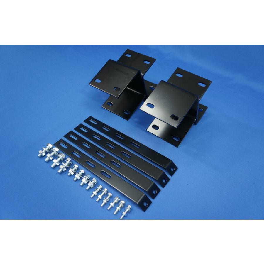 NEWキャンターワイド用 バンパ-前出しステー 130mm上下30mm : トラック
