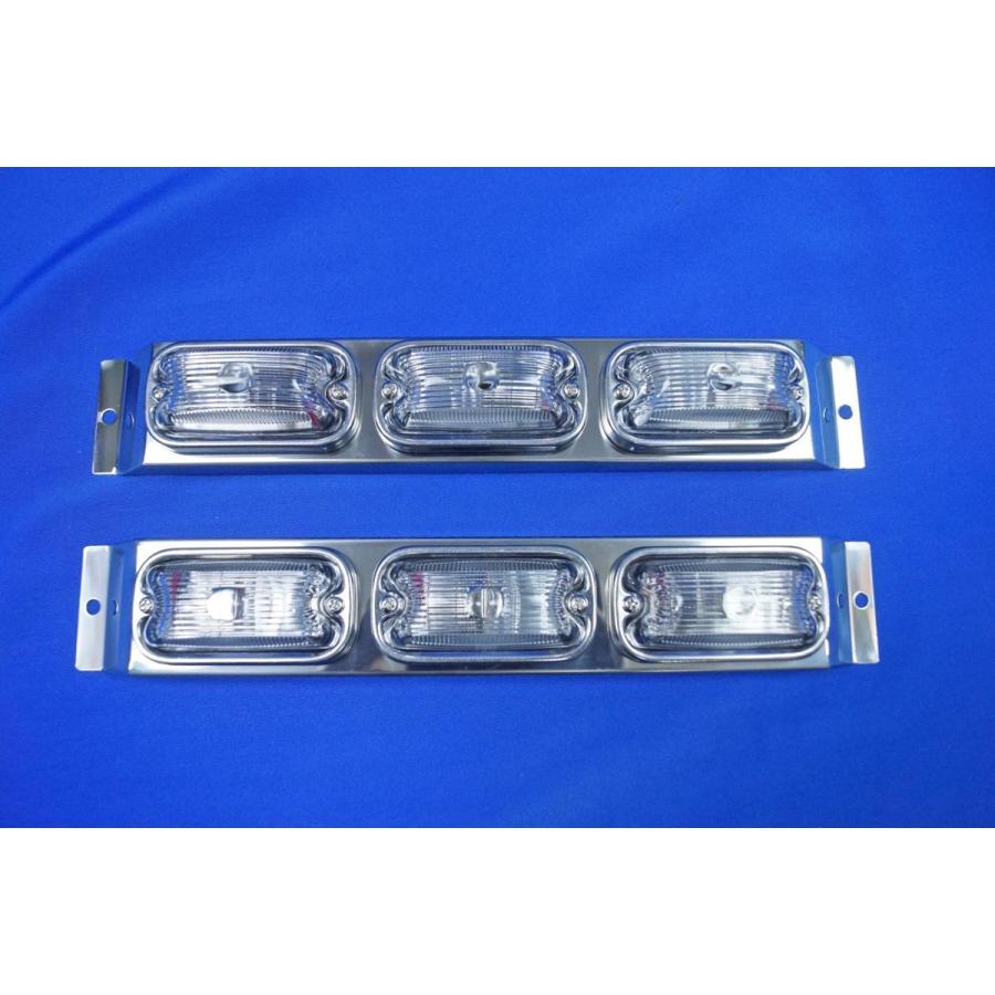 日本ボデーパーツ工業 角型ガラスマーカー 3連ステーセット