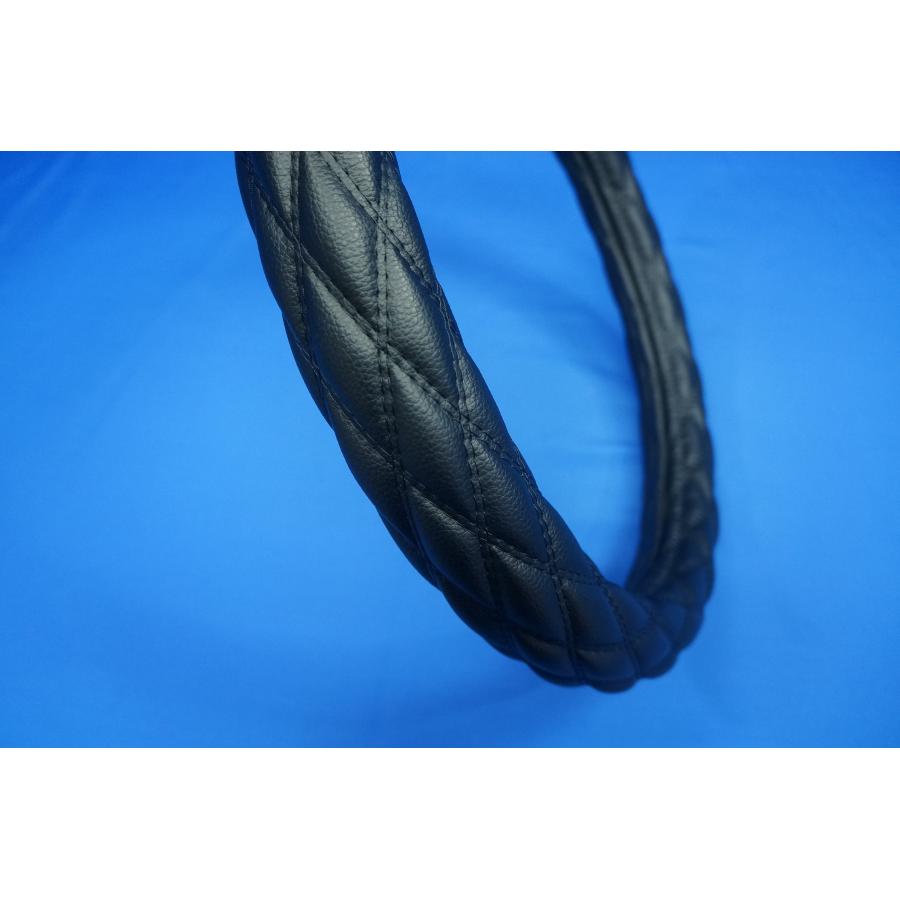 ジェットイノウエ いすゞギガ用 超極太 ハンドルカバー COMBI調 黒糸