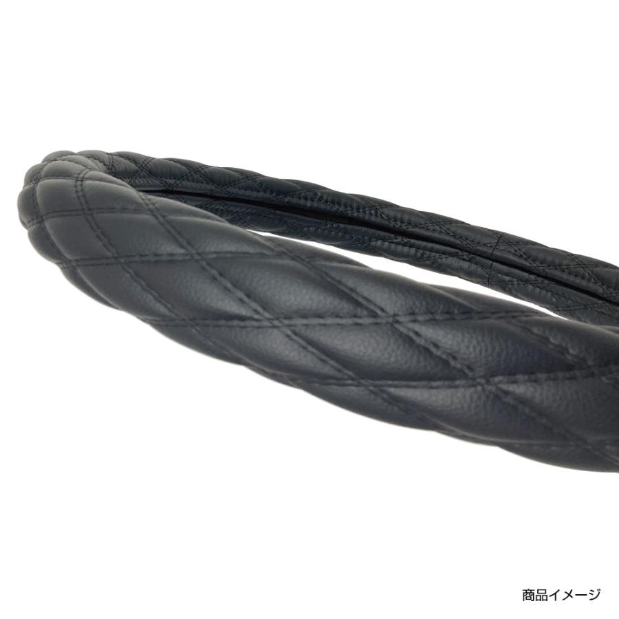 ジェットイノウエ いすゞギガ用 超極太 ハンドルカバー COMBI調 黒糸
