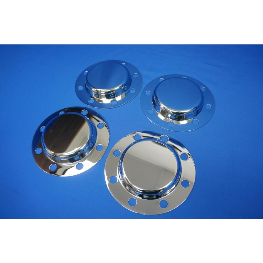 07スーパーグレート用 リア メッキハブキャップセット 10穴 高床