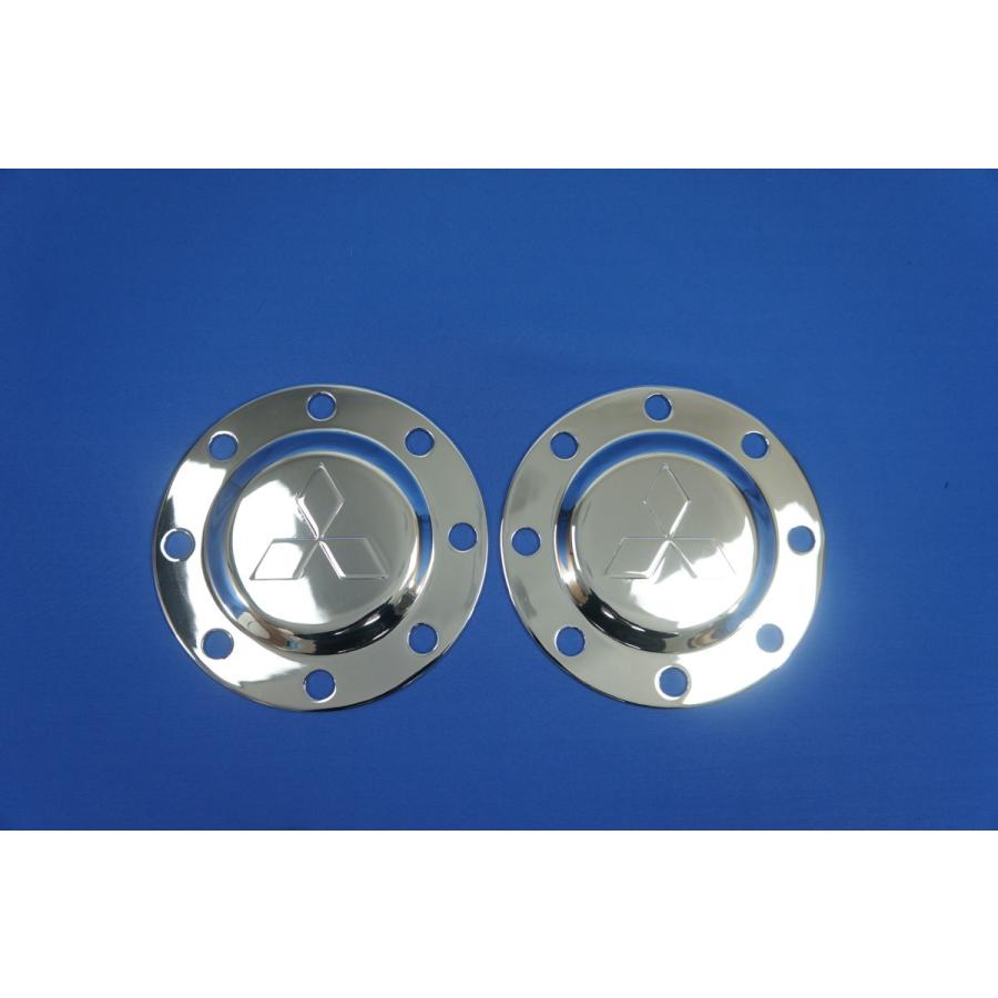 17スーパーグレート用 リア メッキハブキャップセット 10穴 高床