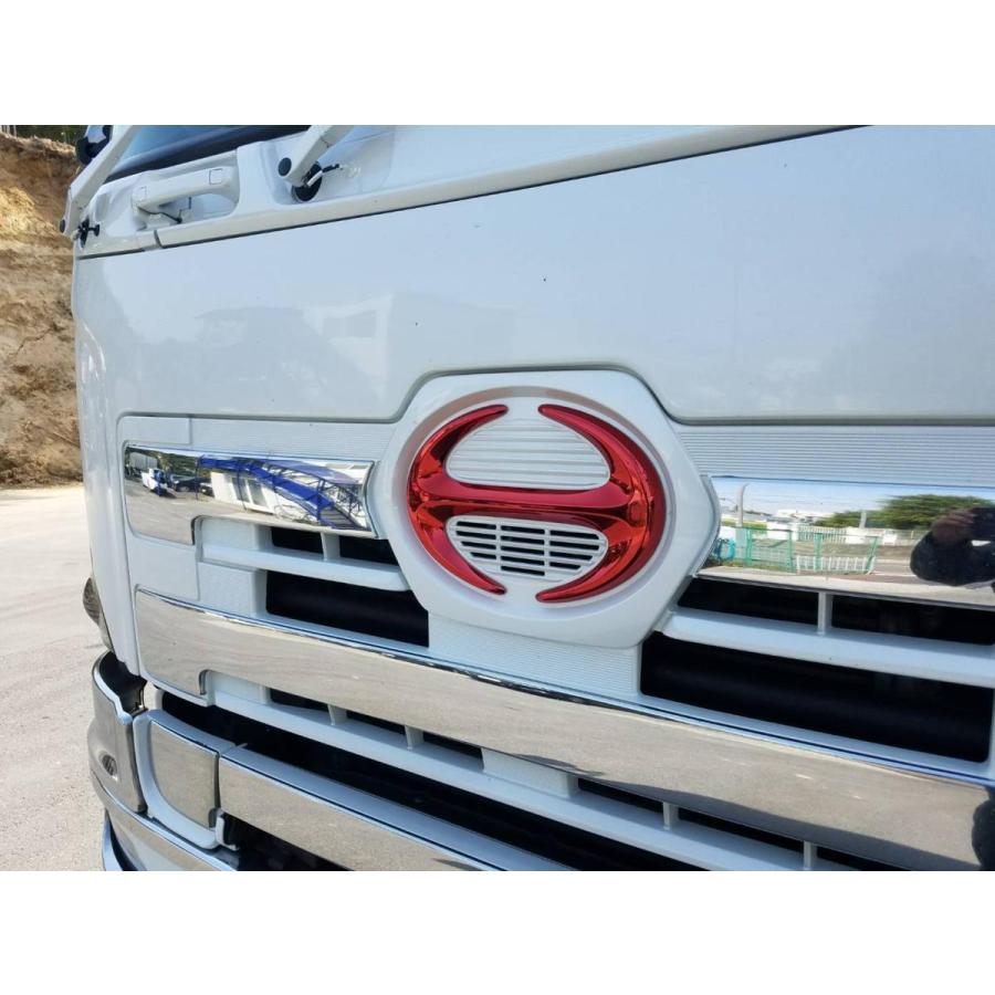 17プロフィア用 Hマーク レッドメッキエンブレム : トラックショップ