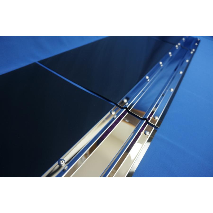 2t 標準用 1670mm 3分割EVA ブラック 2mm 泥除け 鏡面ステンセット
