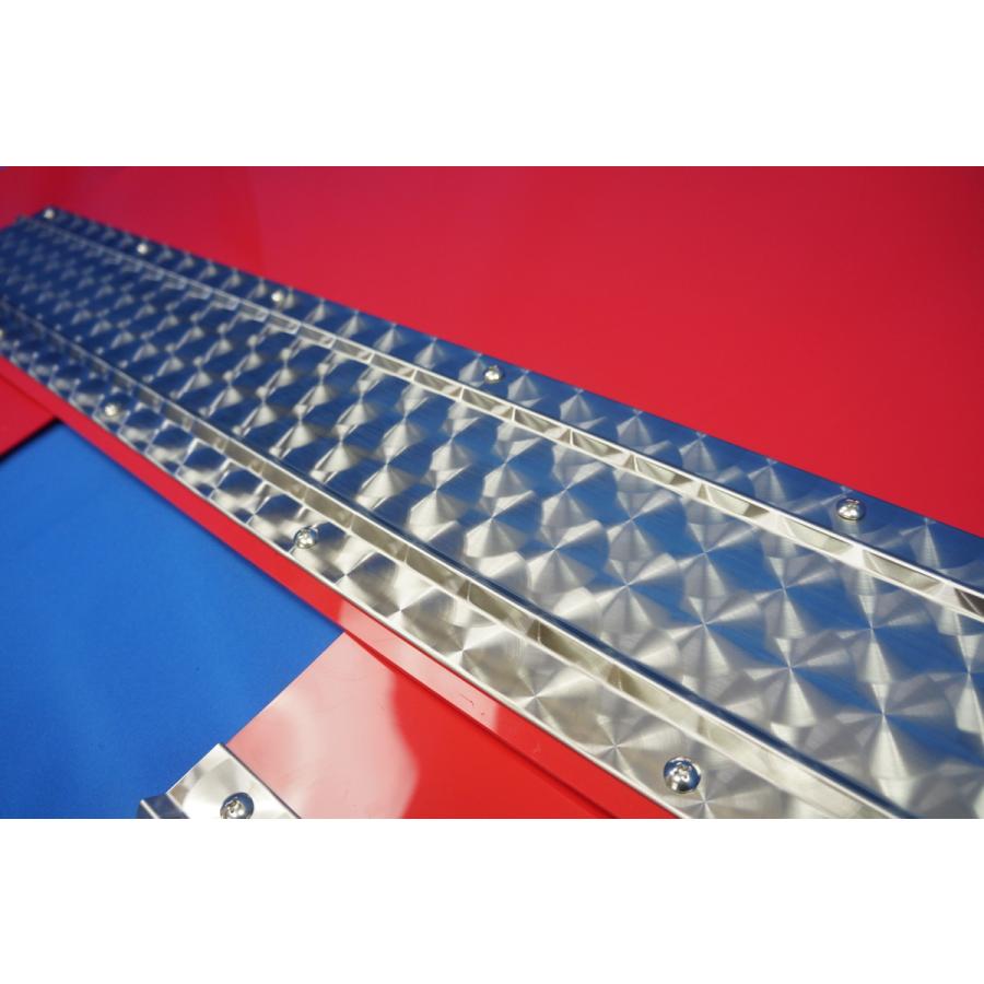 4t 標準用 2060mm 3分割EVA レッド 2mm 泥除け ウロコ ステンセット