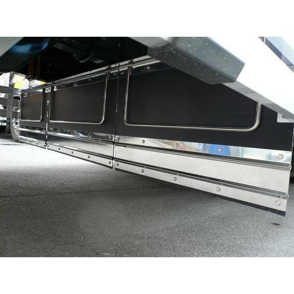 2t標準用 1670mm 3分割EVA レッド 3mm 泥除け 鏡面ステン 2t標準用 1670mm 3分割EVA レッド 3mm 泥除け 鏡面ステン