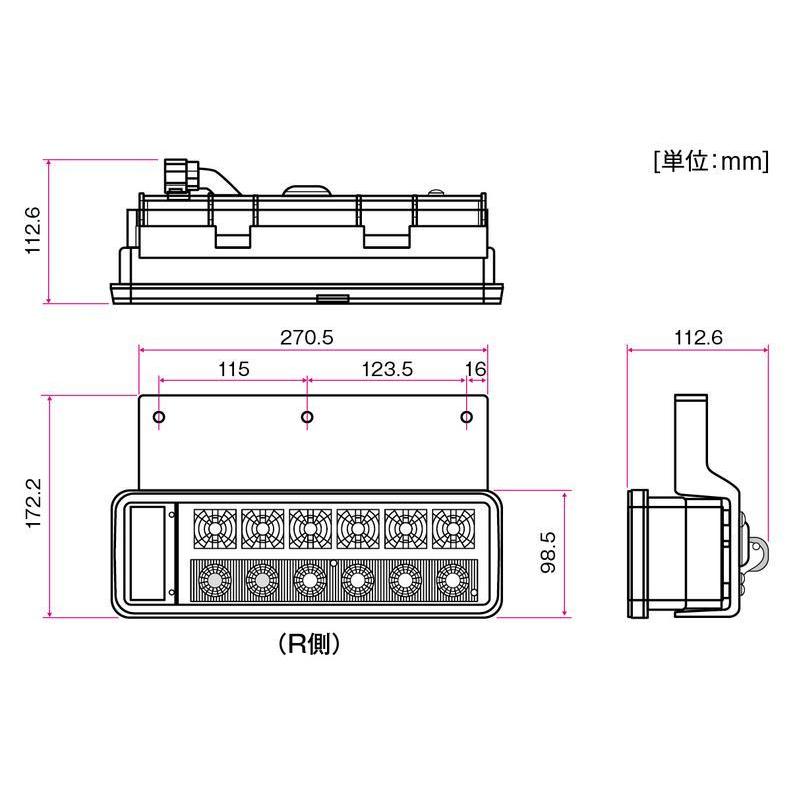 日本ボデーパーツ工業 KOITO製 オールLEDリアコンビネーションランプ B