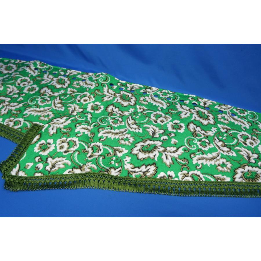 ファイブスターギガ用 小雪 縦柄 ダッシュマット グリーン : トラック