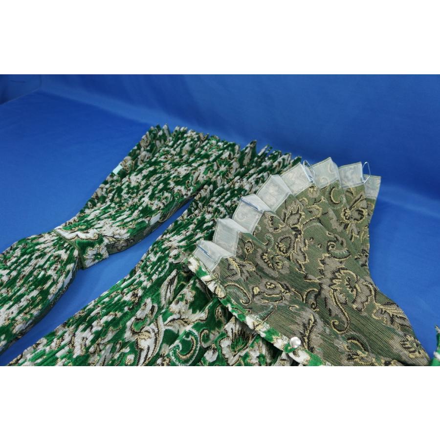 小雪 仮眠カーテンセット 横2400mm×縦800mm グリーン : トラック