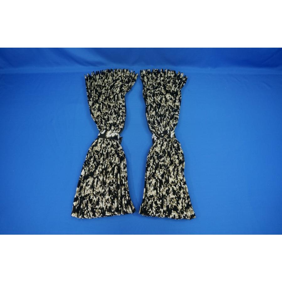 小雪 仮眠カーテンセット 横2400mm×縦800mm ブラック/ブラック裏地