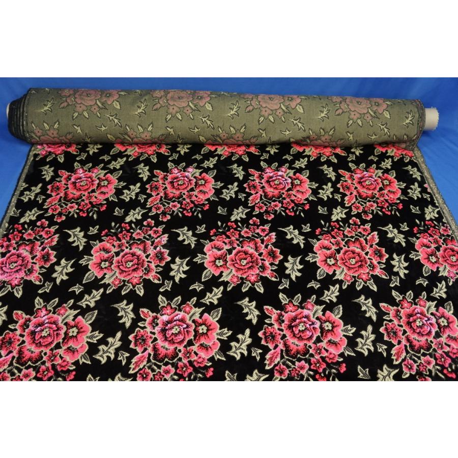 トラック 雅 金華山 生地のみ 1m〜 マドンナ ブラックピンク 1300