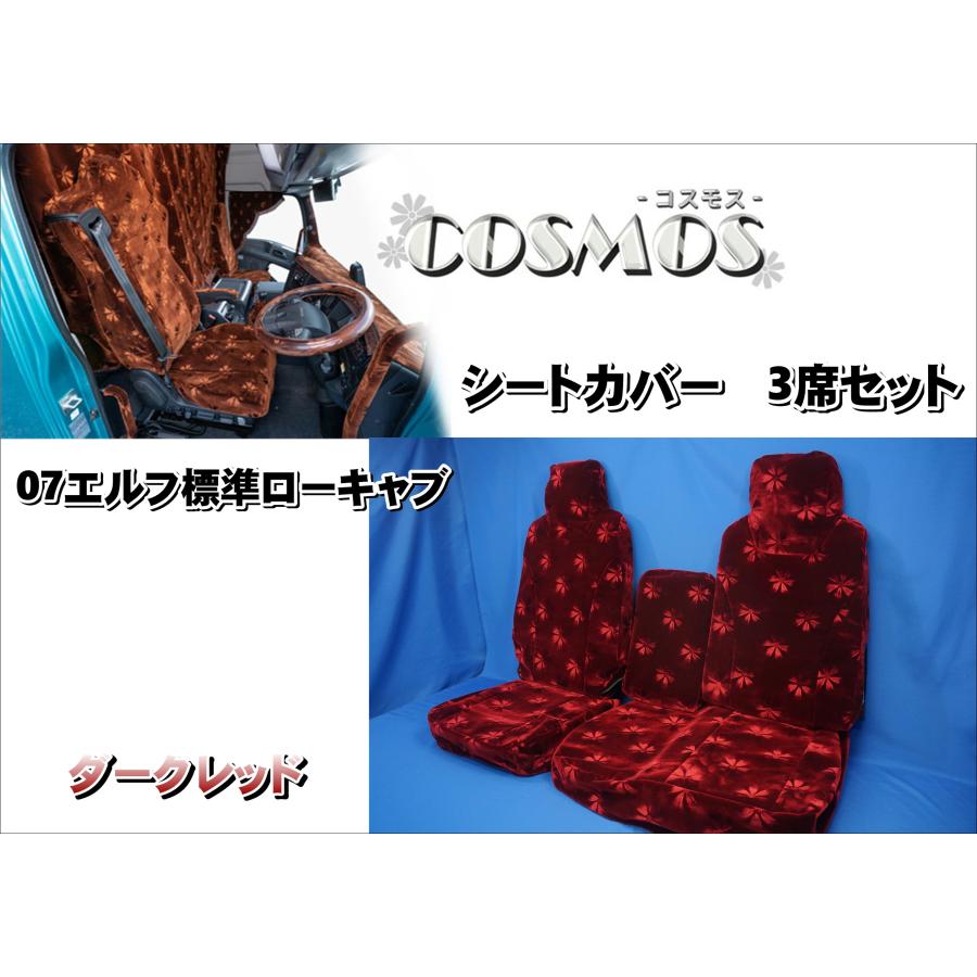 トラック 雅 07エルフ 標準ローキャブ用 雅製 コスモス シートカバー 3