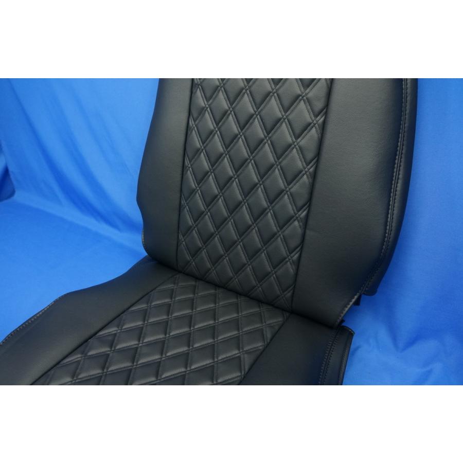 トラック 雅 NEWキャンター用 月光ZEROダブル シートカバー 運転席 艶