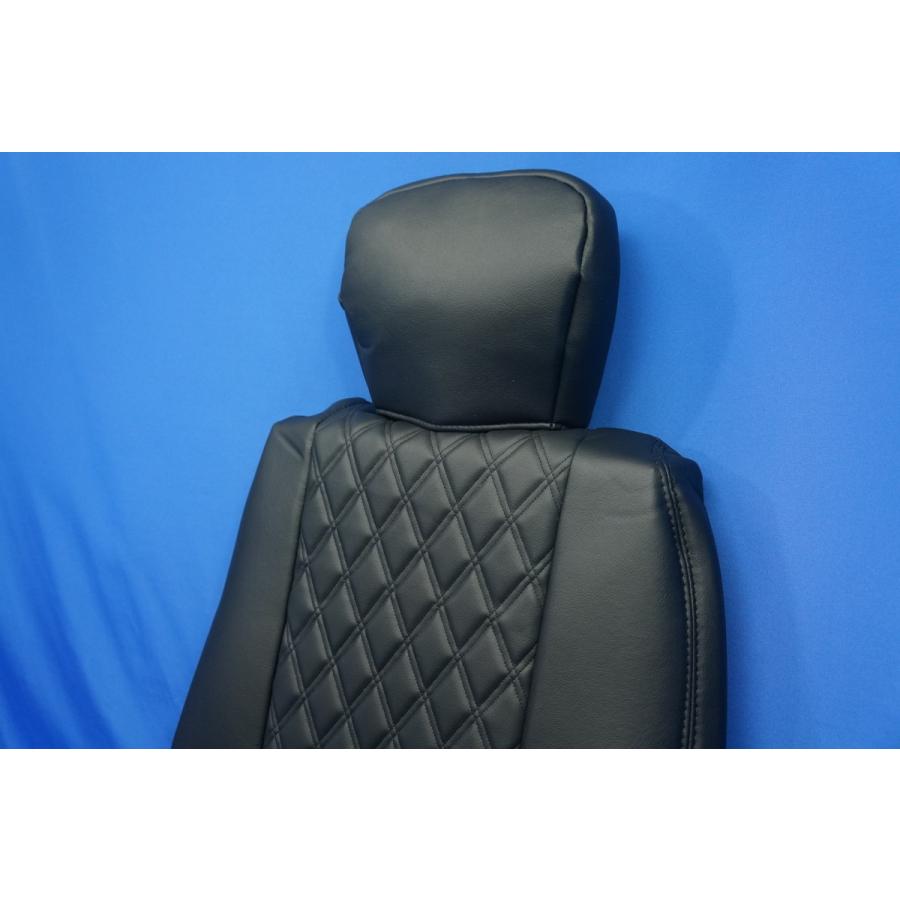 トラック 雅 NEWキャンター用 月光ZEROダブル シートカバー 運転席 艶