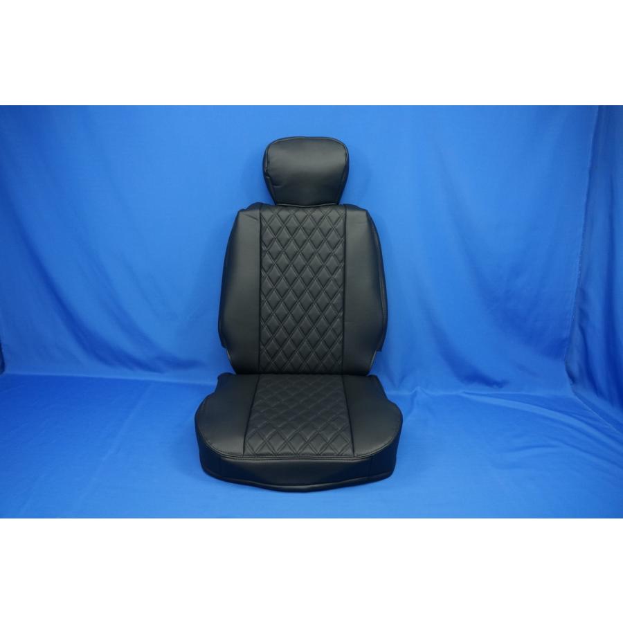 トラック 雅 NEWキャンター用 月光ZEROダブル シートカバー 運転席 艶