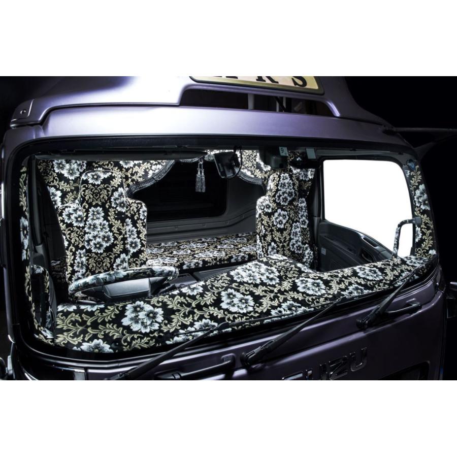 トラック 雅 17プロフィア用 桜 さくら センターカーテンセット 裏地