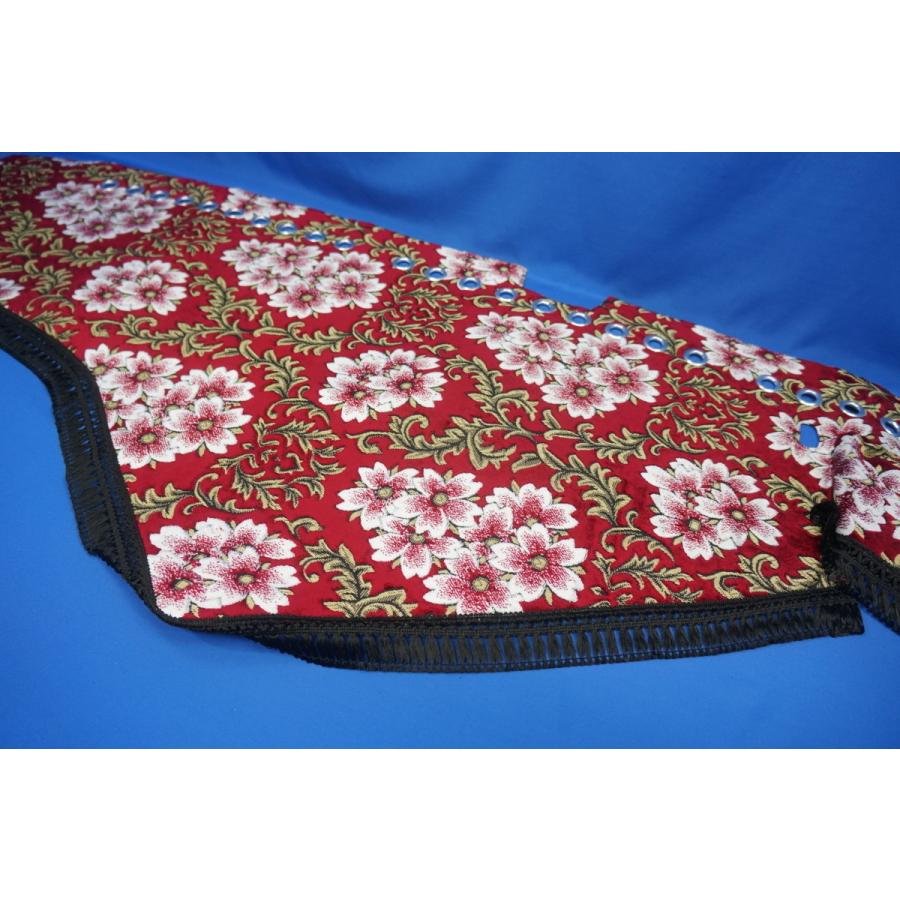17プロフィア用 桜 さくら リング付き ダッシュマット レッド/ブラック