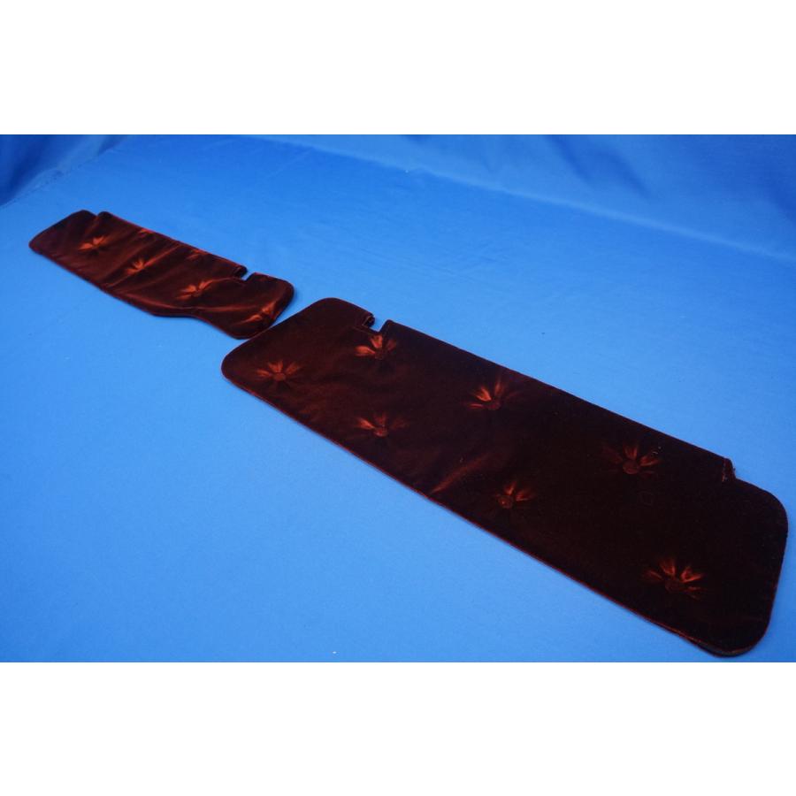 17プロフィア用 サンバイザーカバー モケットフラワー コスモス 運転席