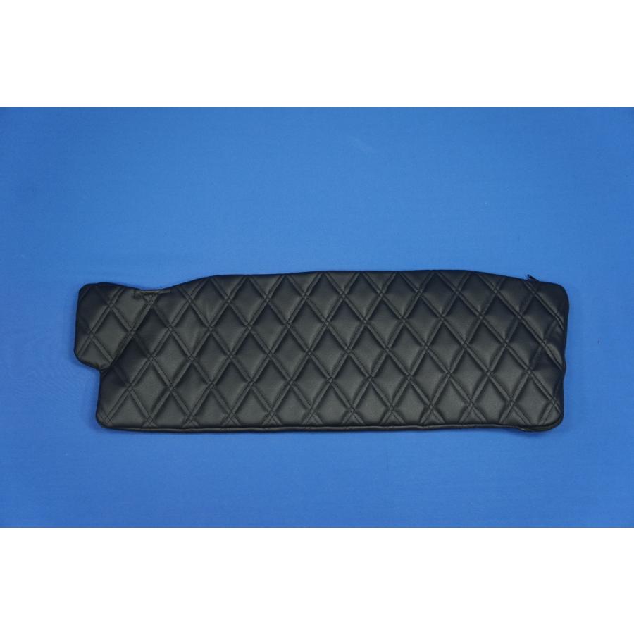 17スーパーグレート ハイルーフ用 月光ZEROダブル キルト サンバイザーカバー 運転席　艶消しブラック |  | 03