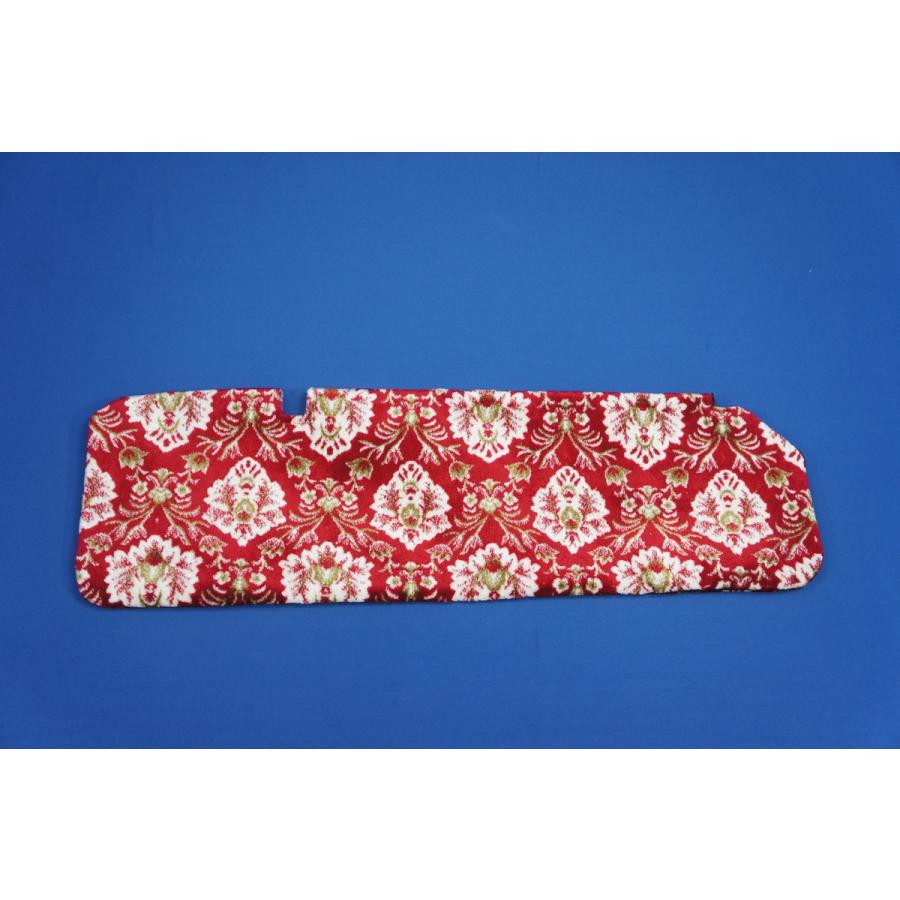 ファイブスターギガ用 新格子 サンバイザーカバー 運転席 レッド