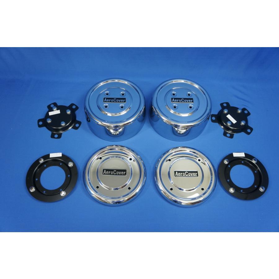 日野　エアロカバー　エアロセンターカバー　FRセット　ブラケット　ISO 10穴 日野 エアロカバー エアロセンターカバー FRセット ブラケット