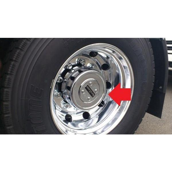 大型ファイブスターギガ 高床 10穴 2デフ用 エアロセンターカバー リア