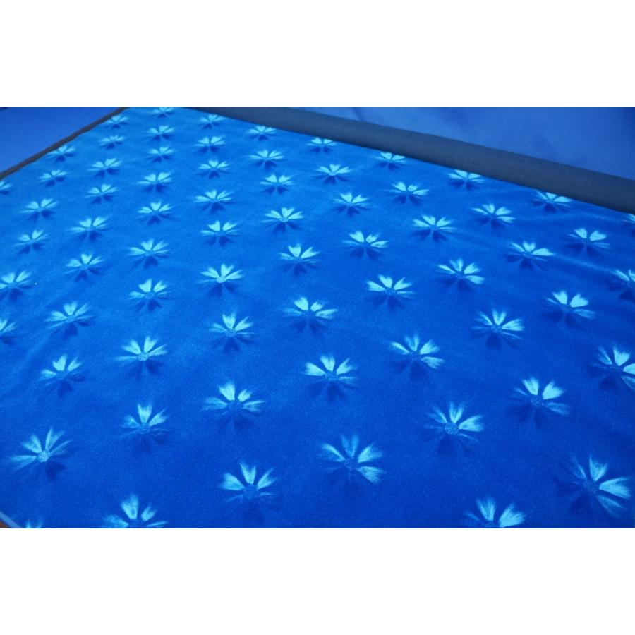 モケットフラワー コスモス 生地 ブルー 1m〜 : トラック