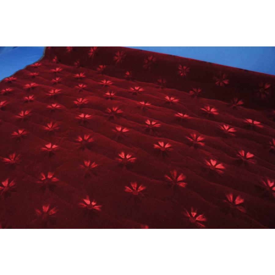 モケットフラワー コスモス のり付生地 エンジ : トラックショップ