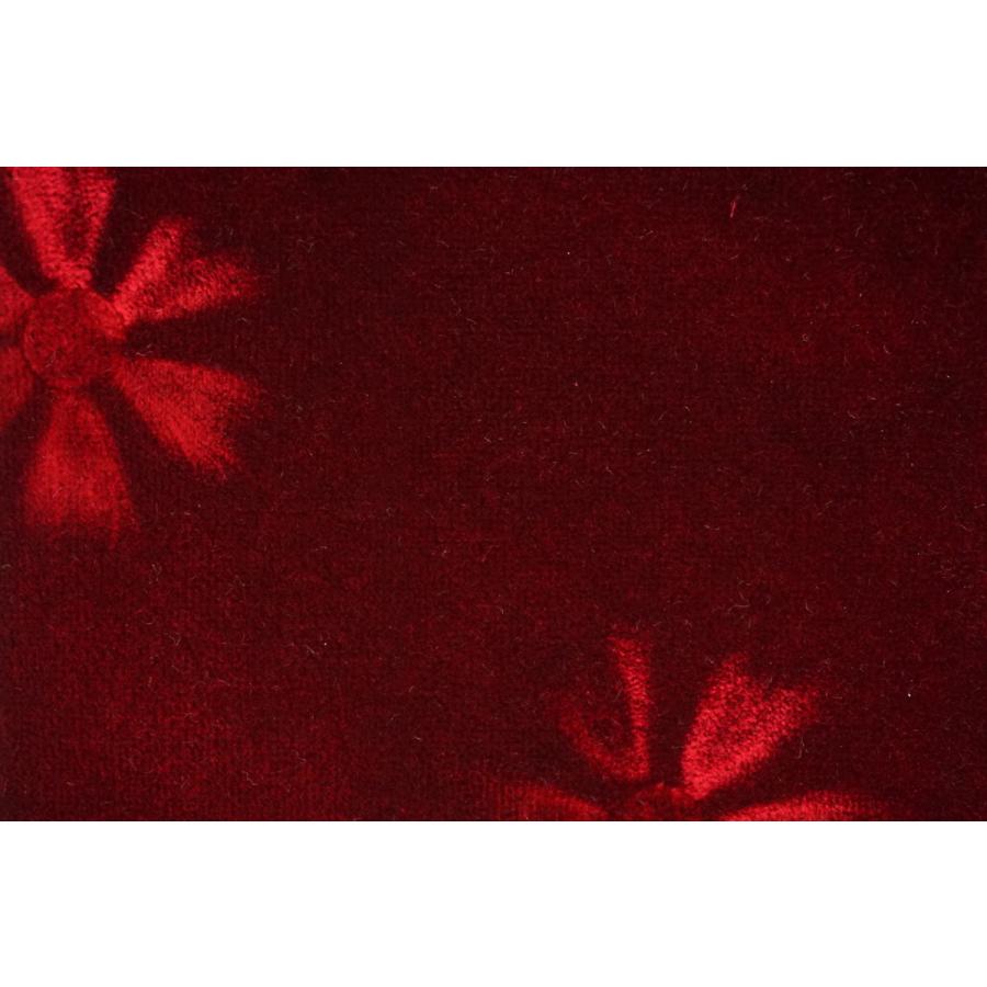 モケットフラワー コスモス のり付生地 エンジ : トラックショップ