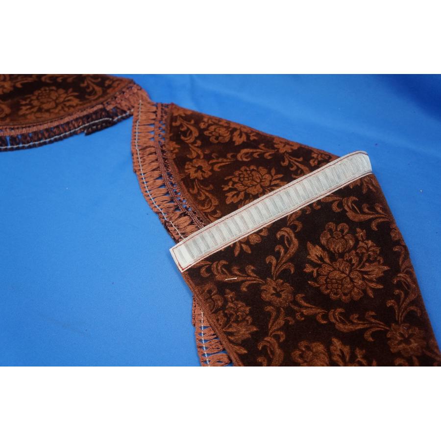 ローレル 3角サイドカーテン両面式 ブラウン : トラックショップ